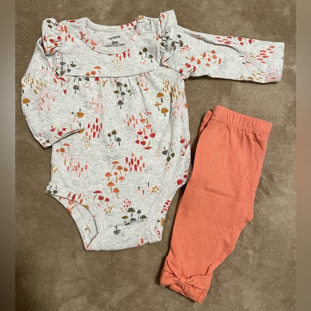 Carters mushroom outfit